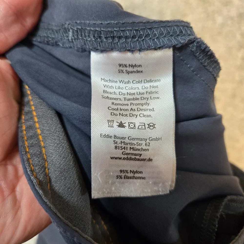 Eddie Bauer Pants Mens 36x34 Blue/Gray First Ascent Guide Pro Hiking outdoor